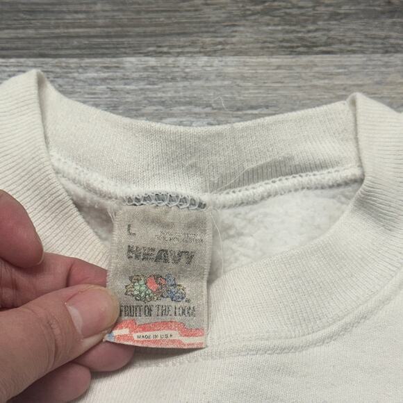 Vintage 80s University of Illinios Fruit Of The Loom Mens M Crewneck Sweatshirt - Picture 4 of 11